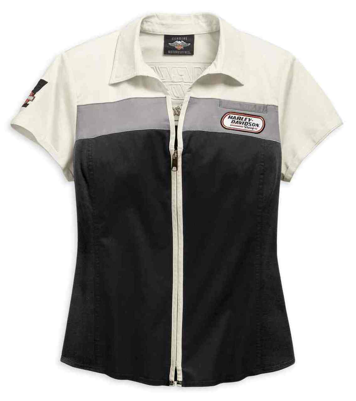 HarleyDavidson® Women's HD Racing ZipFront Short Sleeve Shirt Léo