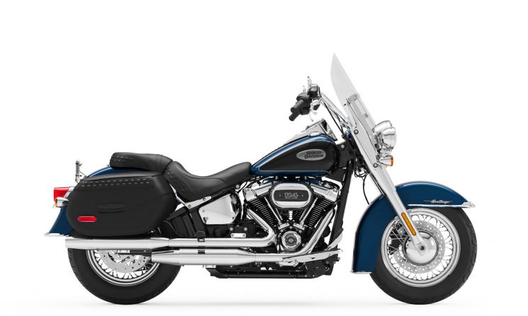 Harley-Davidson® Heritage Classic Reef Blue/Vivid Black (Chrome Finish w/ Laced Wheels) 2022