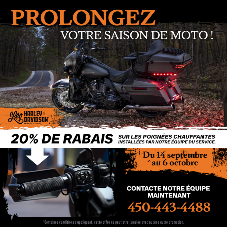 Prolongez votre saison de moto avec des poignées chauffantes